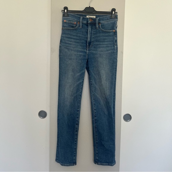 Madewell The Perfect Vintage Jean - Straight Leg - Medium Blue Wash - Size 26 - Picture 5 of 14